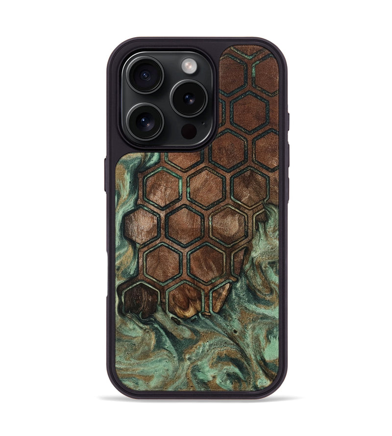 iPhone 16 Pro Wood Phone Case - Demi (Pattern, 802393)