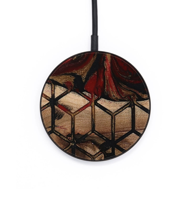 Circle Wood Wireless Charger - Andy (Pattern, 802394)