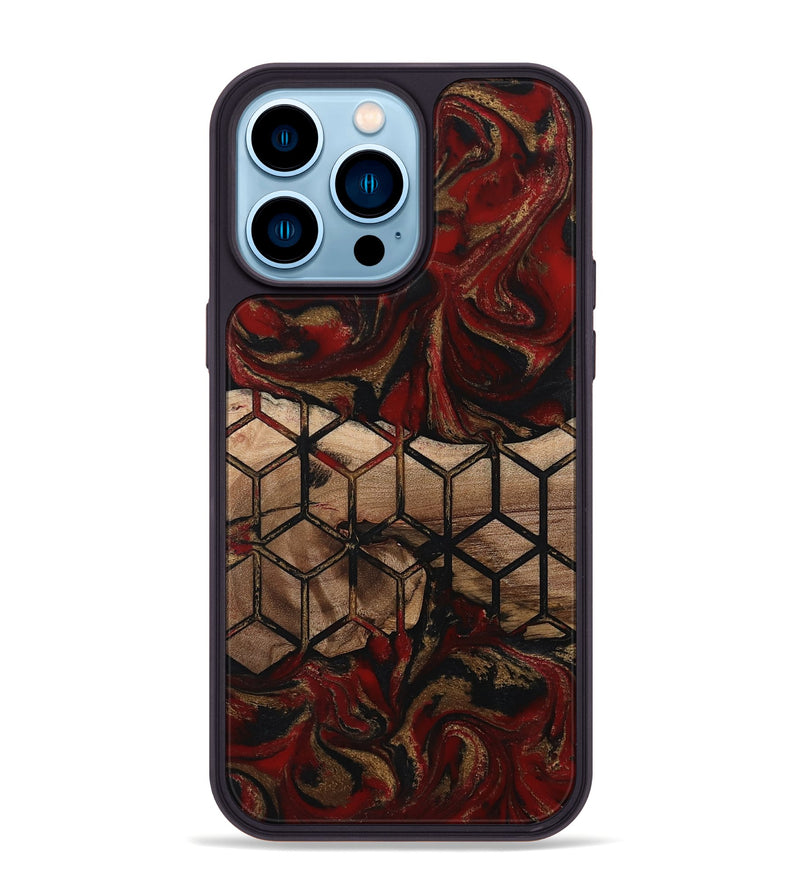 iPhone 14 Pro Max Wood Phone Case - Andy (Pattern, 802394)