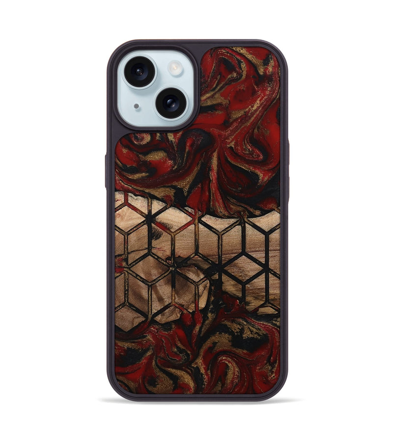 iPhone 15 Wood Phone Case - Andy (Pattern, 802394)