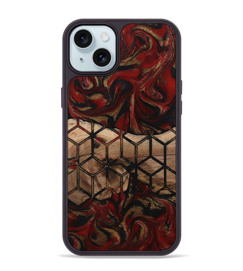 iPhone 15 Plus Wood Phone Case - Andy (Pattern, 802394)