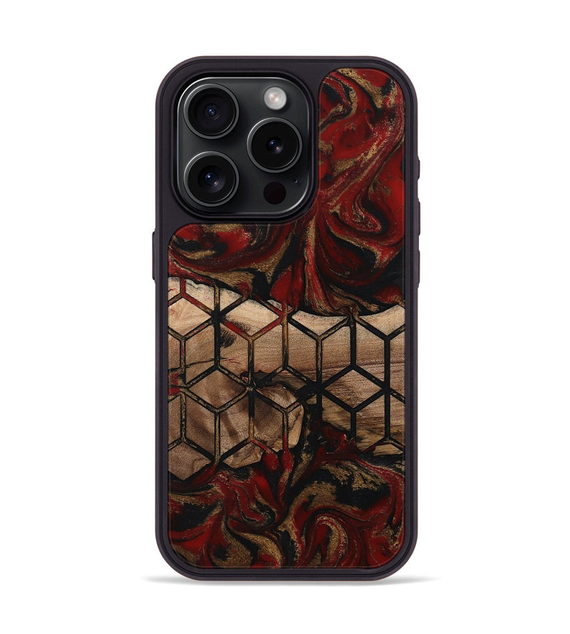 iPhone 15 Pro Wood Phone Case - Andy (Pattern, 802394)