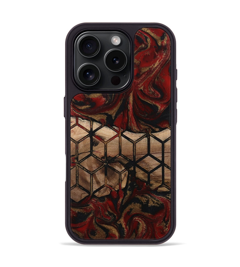 iPhone 16 Pro Wood Phone Case - Andy (Pattern, 802394)