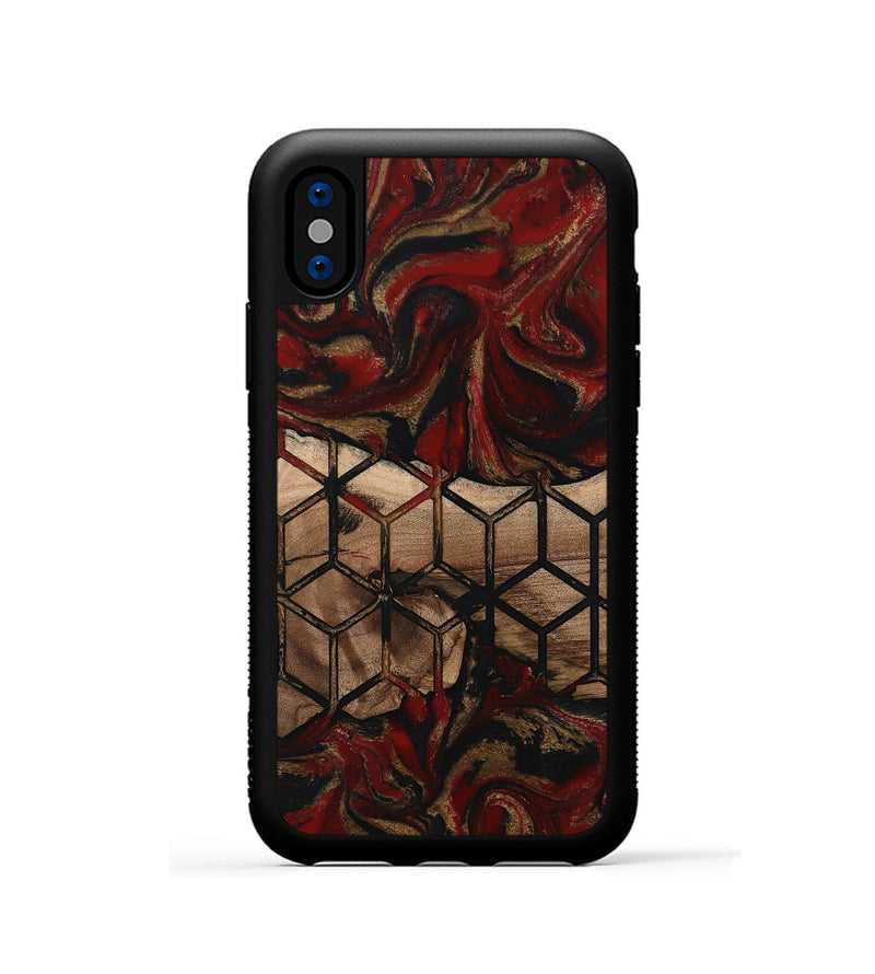 iPhone Xs Wood Phone Case - Andy (Pattern, 802394)