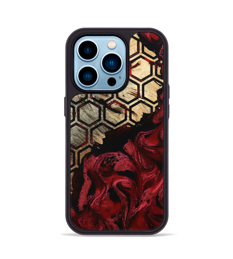 iPhone 14 Pro Wood Phone Case - Edythe (Pattern, 802395)