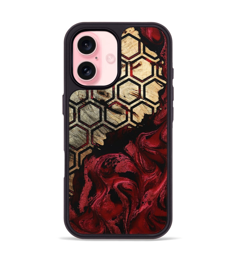 iPhone 16 Wood Phone Case - Edythe (Pattern, 802395)