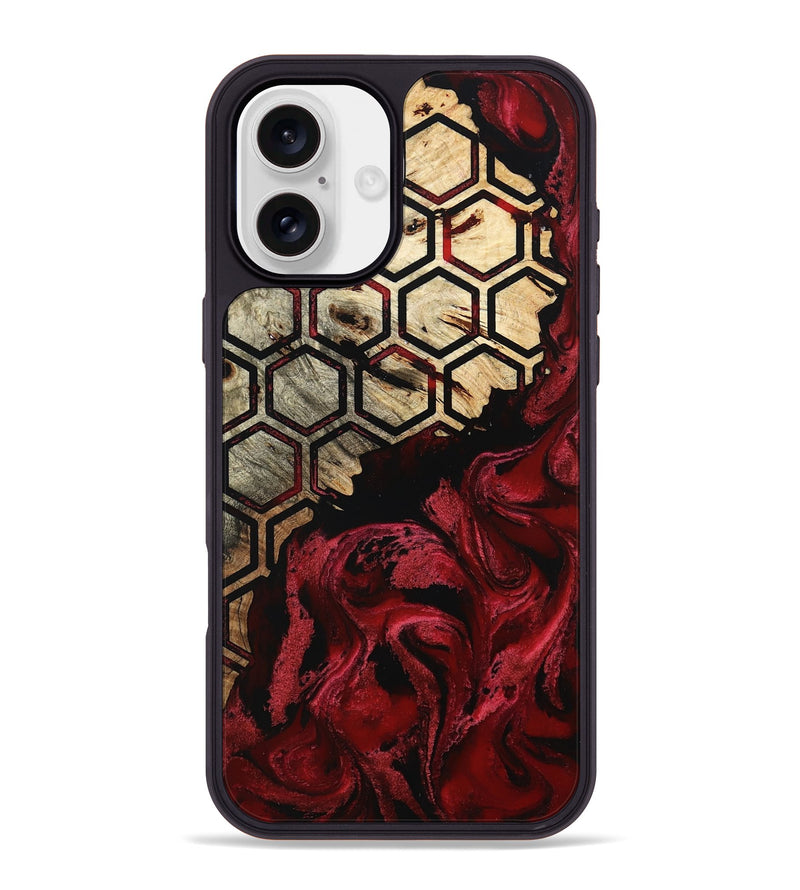 iPhone 16 Plus Wood Phone Case - Edythe (Pattern, 802395)