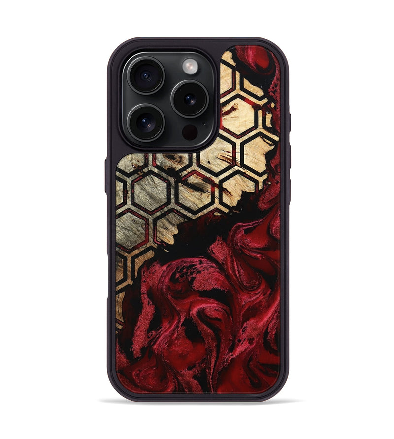 iPhone 16 Pro Wood Phone Case - Edythe (Pattern, 802395)