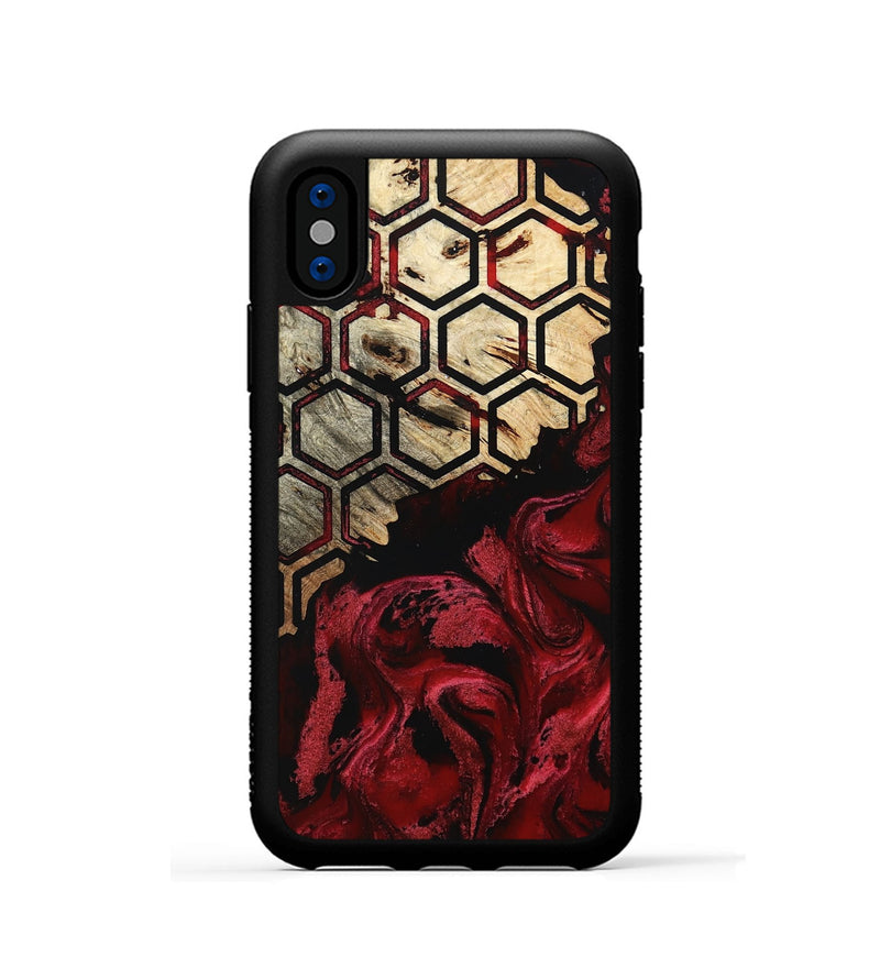 iPhone Xs Wood Phone Case - Edythe (Pattern, 802395)