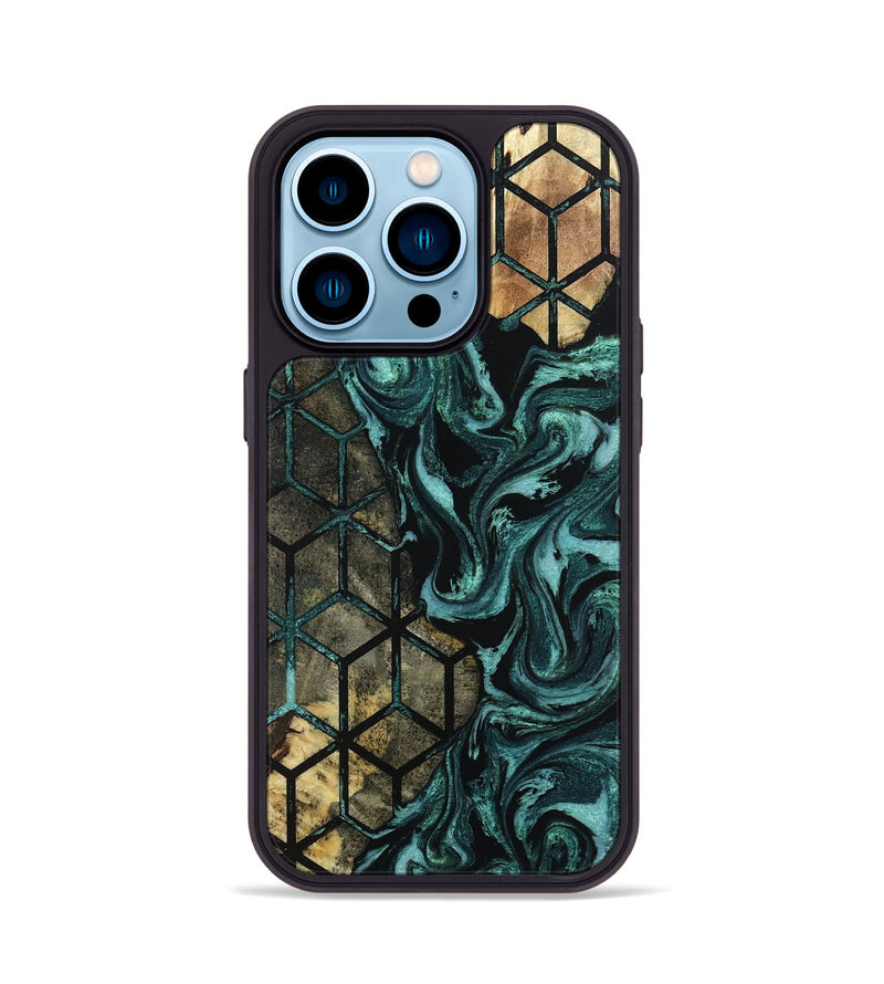 iPhone 14 Pro Wood Phone Case - Kenisha (Pattern, 802397)