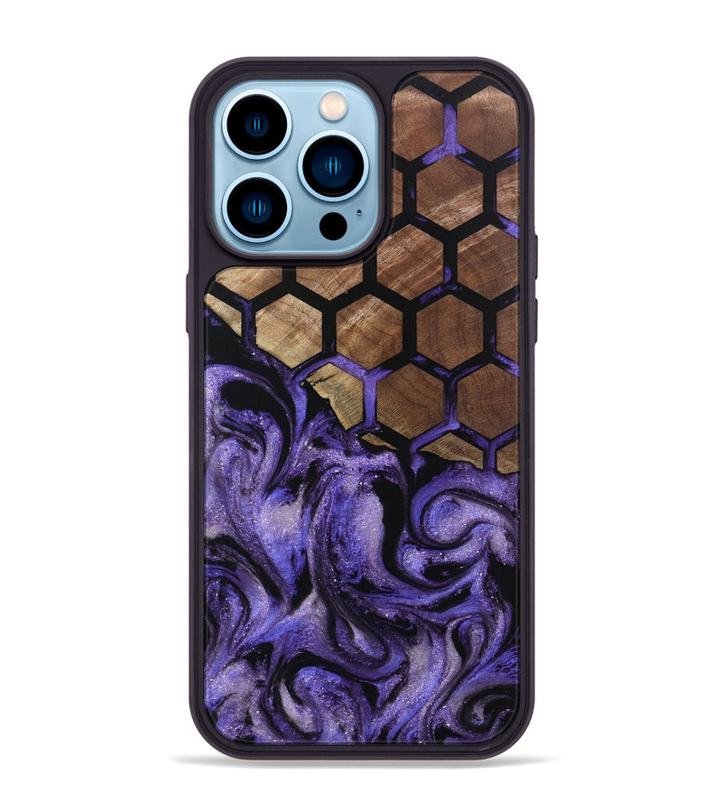iPhone 14 Pro Max Wood Phone Case - Milena (Pattern, 802398)