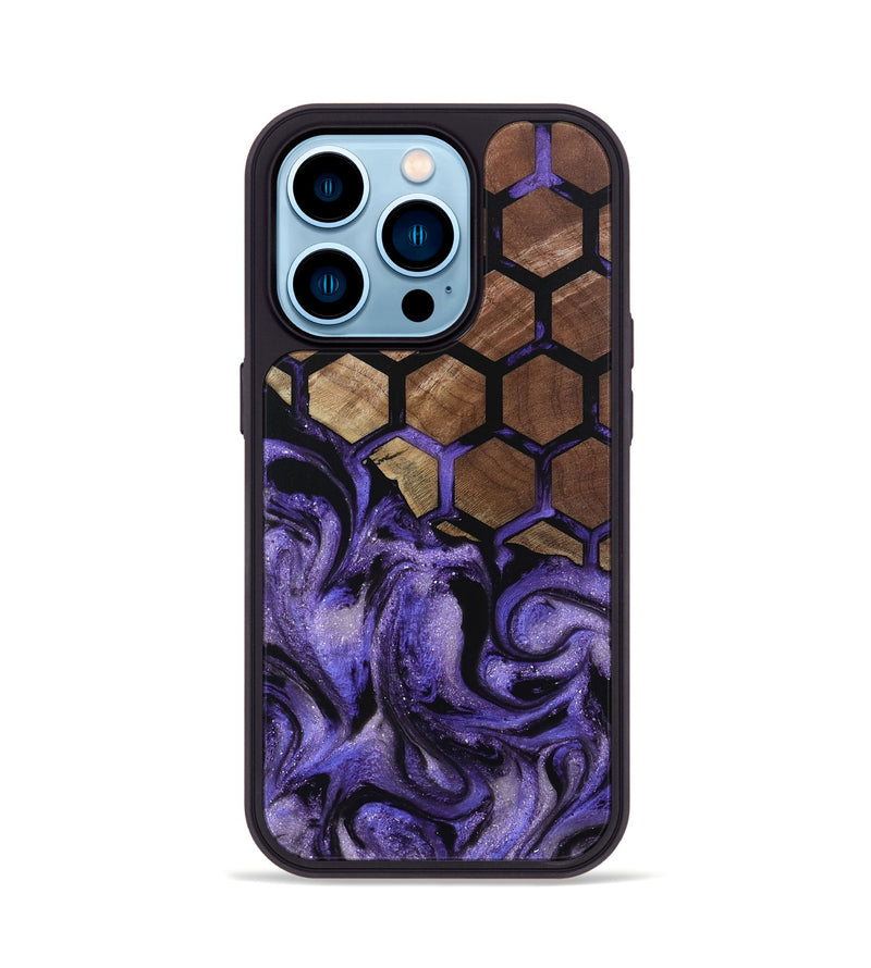iPhone 14 Pro Wood Phone Case - Milena (Pattern, 802398)