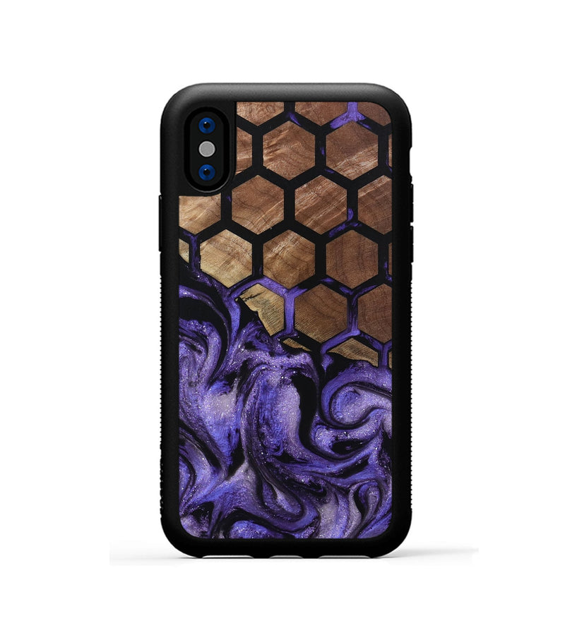 iPhone Xs Wood Phone Case - Milena (Pattern, 802398)