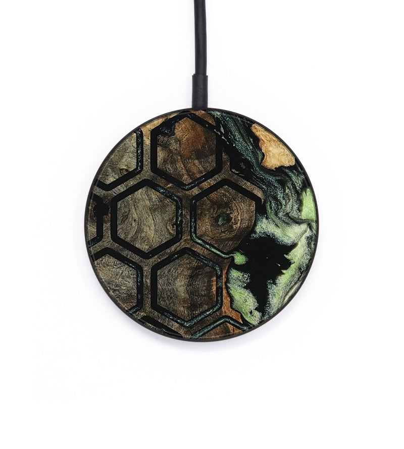 Circle Wood Wireless Charger - Haylie (Pattern, 802399)