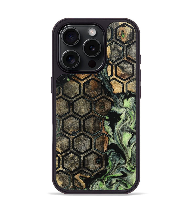 iPhone 16 Pro Wood Phone Case - Haylie (Pattern, 802399)