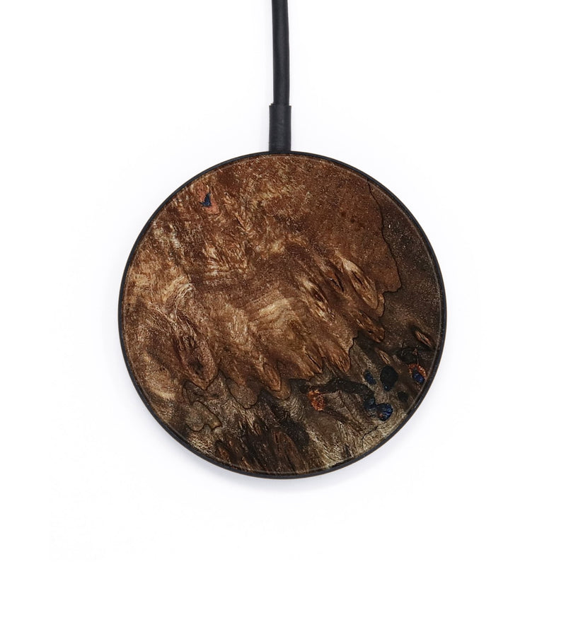 Circle Wood Wireless Charger - Easton (Teal & Gold, 802408)