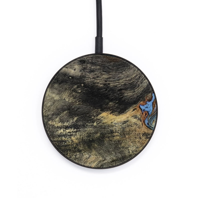Circle Wood Wireless Charger - Starr (Teal & Gold, 802409)