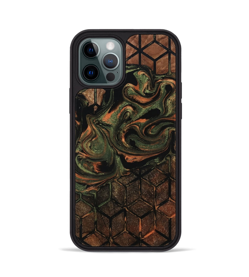 iPhone 12 Pro Wood Phone Case - Leyla (Pattern, 802414)