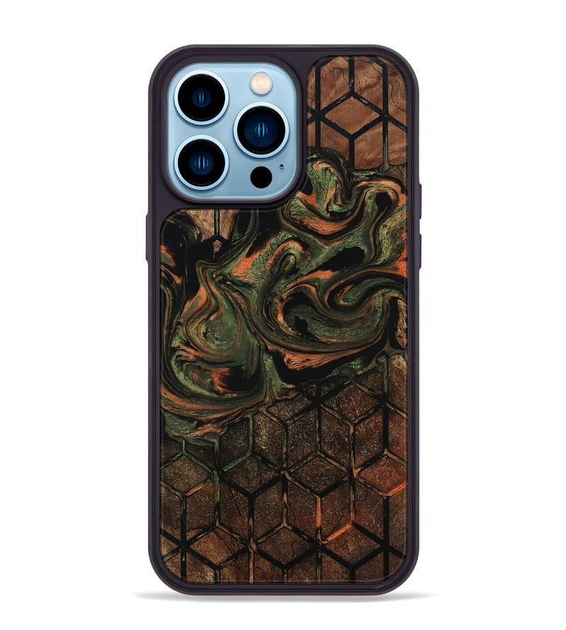 iPhone 14 Pro Max Wood Phone Case - Leyla (Pattern, 802414)