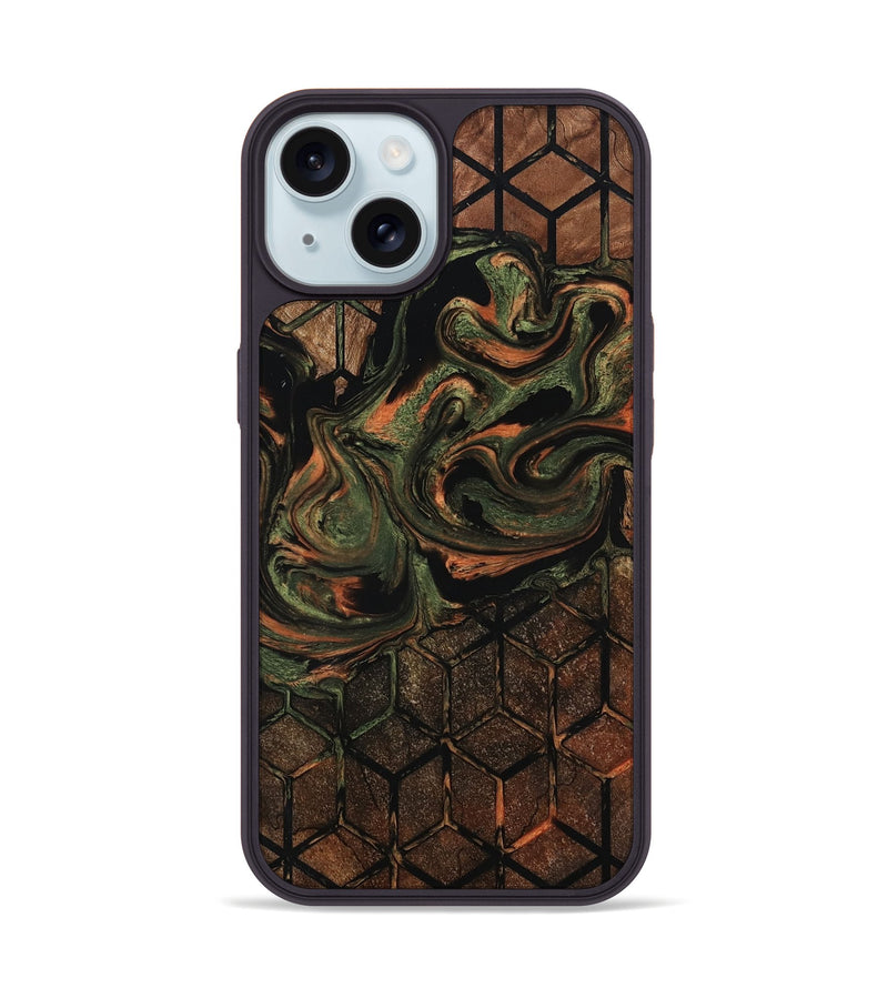 iPhone 15 Wood Phone Case - Leyla (Pattern, 802414)