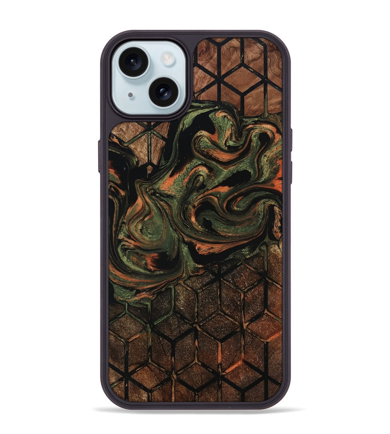 iPhone 15 Plus Wood Phone Case - Leyla (Pattern, 802414)