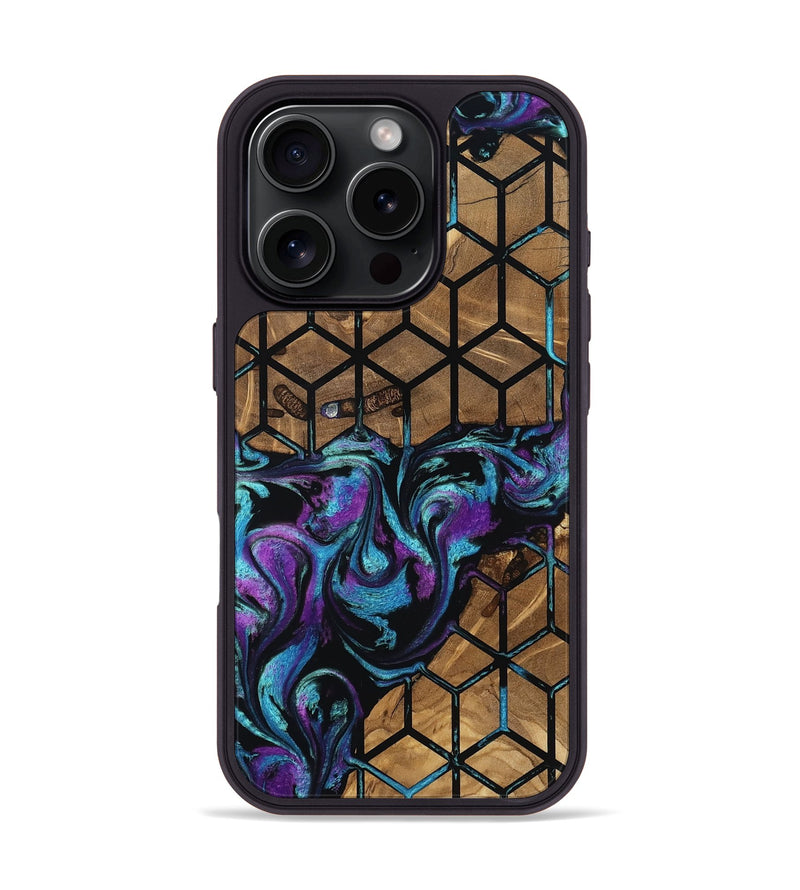 iPhone 16 Pro Wood Phone Case - Shannan (Pattern, 802415)