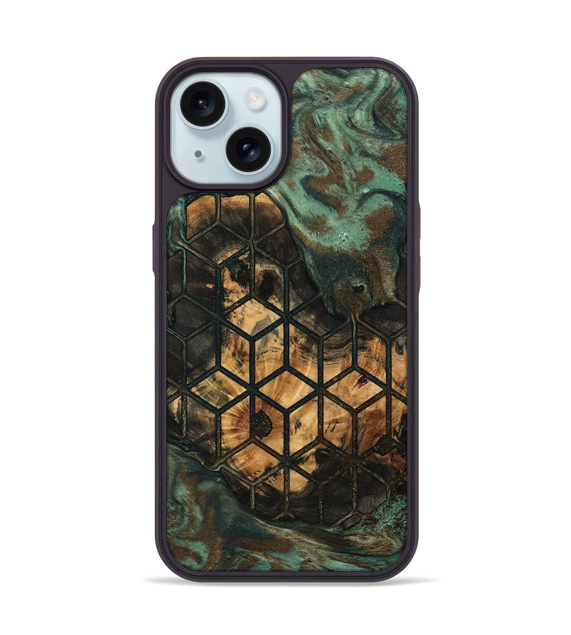 iPhone 15 Wood Phone Case - Kaison (Pattern, 802416)