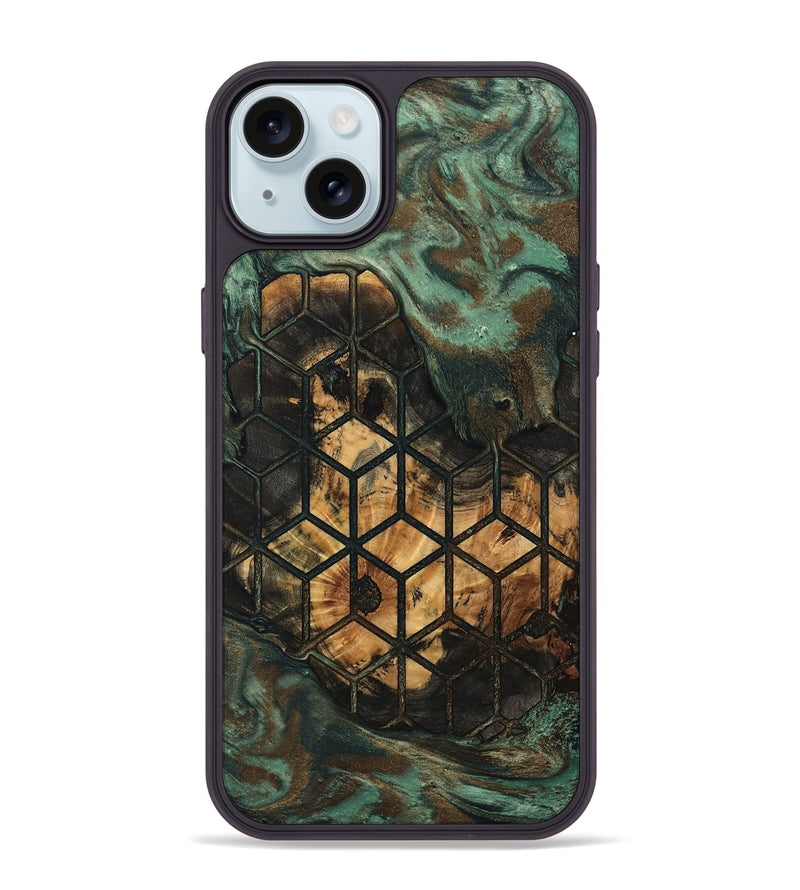 iPhone 15 Plus Wood Phone Case - Kaison (Pattern, 802416)