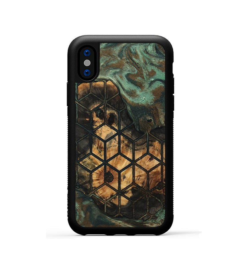 iPhone Xs Wood Phone Case - Kaison (Pattern, 802416)