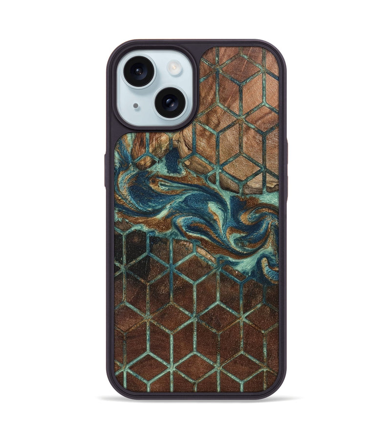 iPhone 15 Wood Phone Case - Burton (Pattern, 802417)