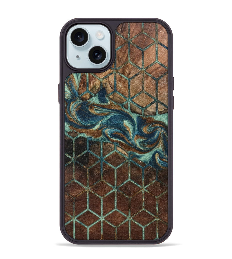 iPhone 15 Plus Wood Phone Case - Burton (Pattern, 802417)
