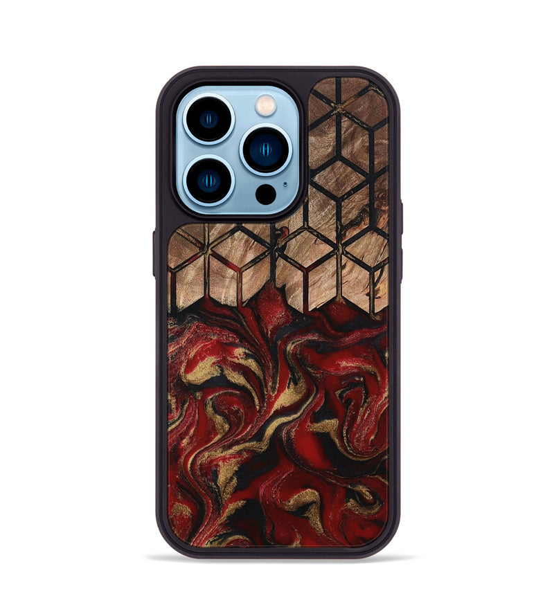 iPhone 14 Pro Wood Phone Case - Yahaira (Pattern, 802418)