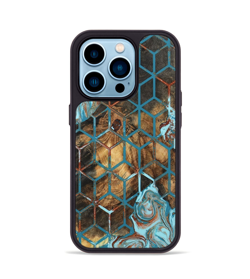 iPhone 14 Pro Wood Phone Case - Wesson (Pattern, 802419)