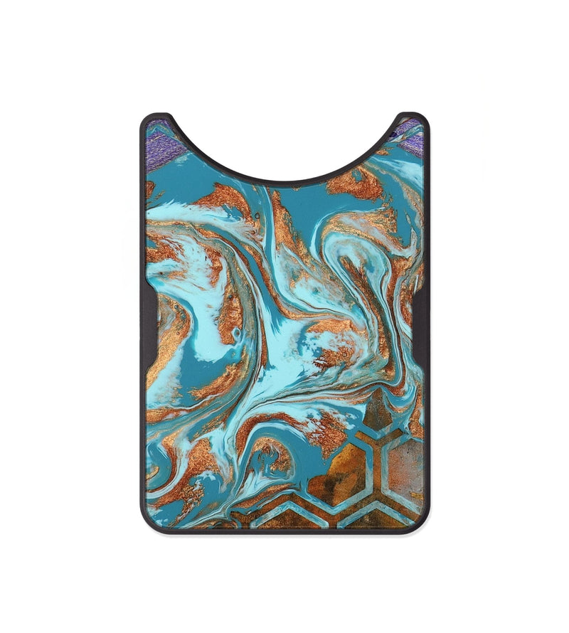 Alloy Wood Wallet - Zhuri (Pattern, 802420)