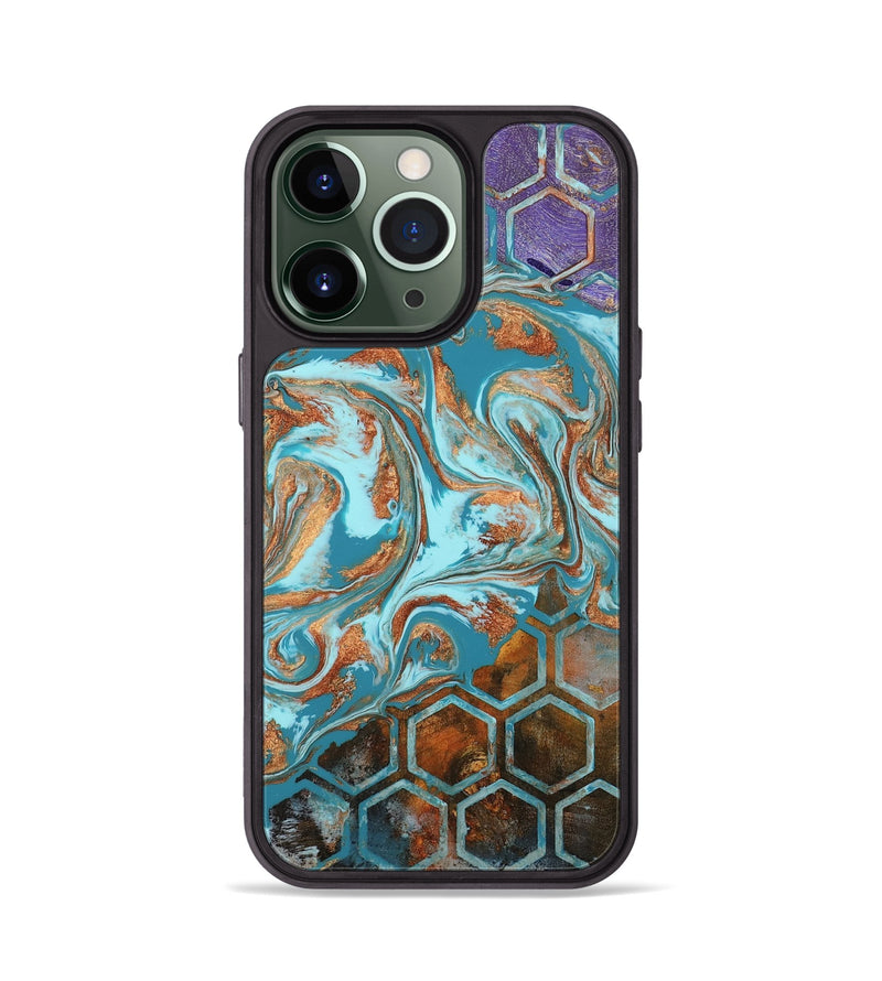 iPhone 13 Pro Wood Phone Case - Zhuri (Pattern, 802420)