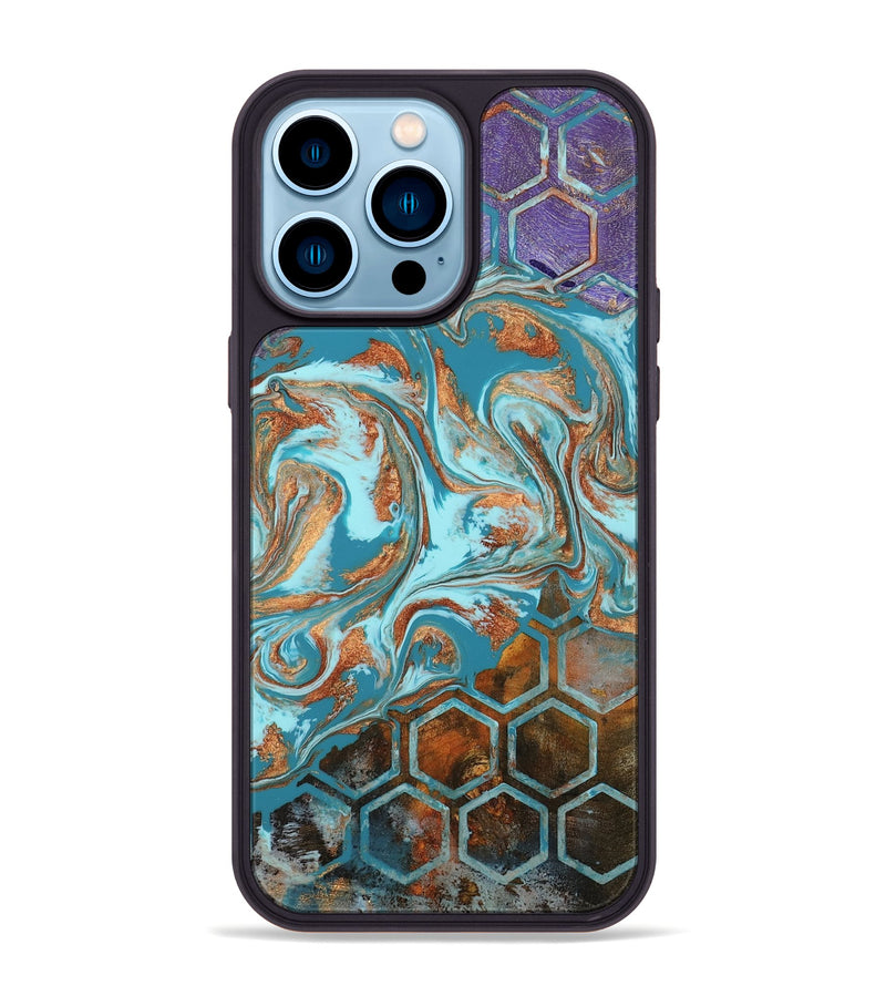iPhone 14 Pro Max Wood Phone Case - Zhuri (Pattern, 802420)