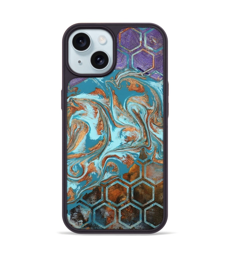 iPhone 15 Wood Phone Case - Zhuri (Pattern, 802420)