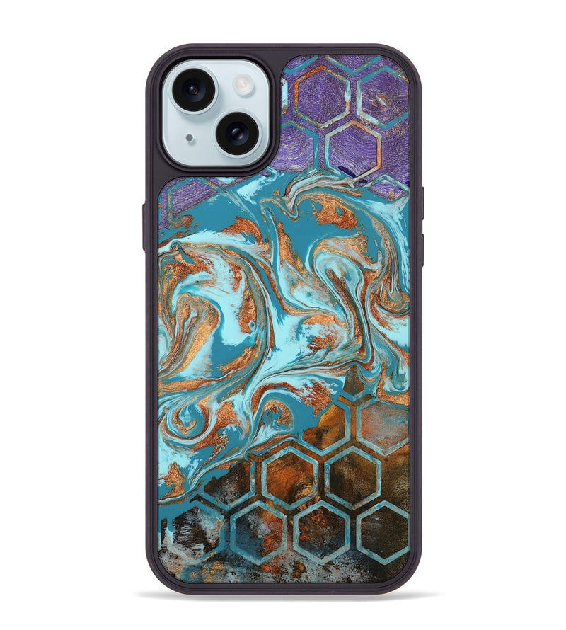 iPhone 15 Plus Wood Phone Case - Zhuri (Pattern, 802420)