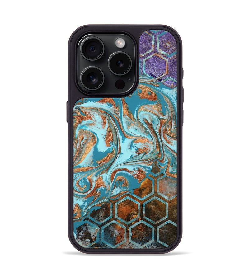 iPhone 15 Pro Wood Phone Case - Zhuri (Pattern, 802420)