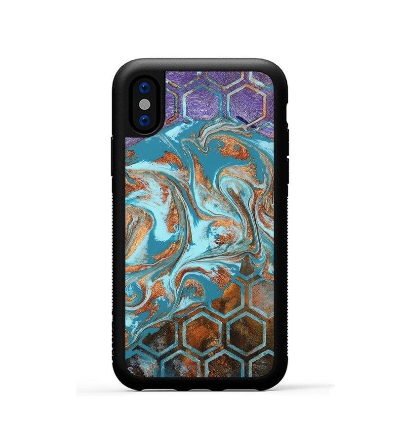 iPhone Xs Wood Phone Case - Zhuri (Pattern, 802420)