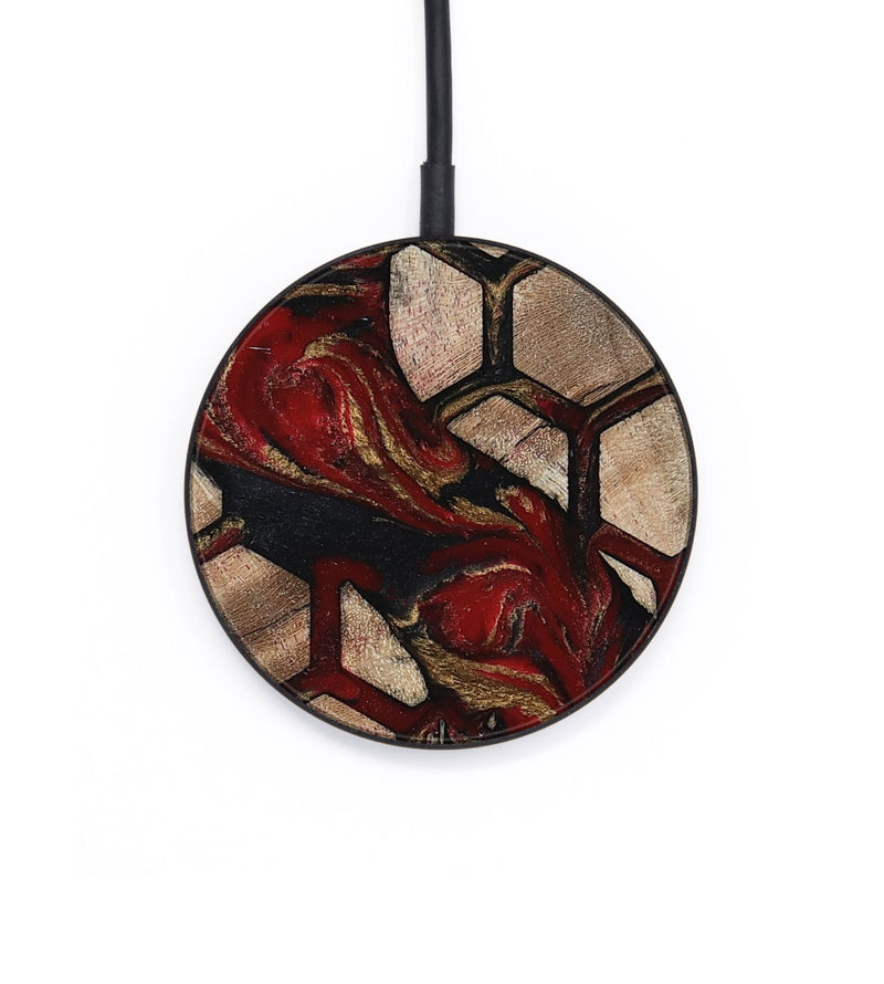 Circle Wood Wireless Charger - Alida (Pattern, 802421)