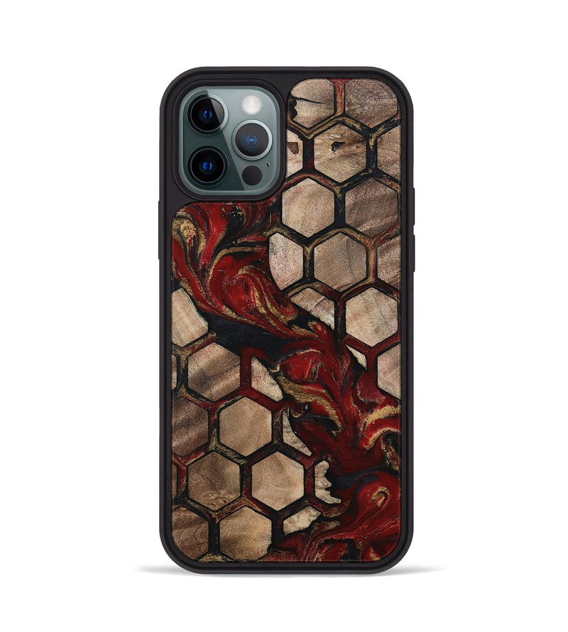 iPhone 12 Pro Wood Phone Case - Alida (Pattern, 802421)