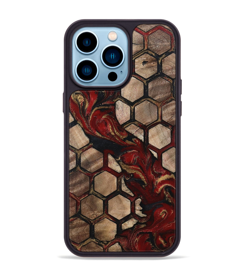 iPhone 14 Pro Max Wood Phone Case - Alida (Pattern, 802421)