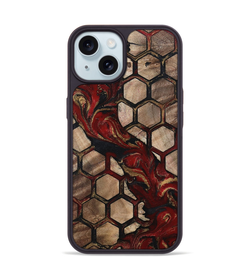 iPhone 15 Wood Phone Case - Alida (Pattern, 802421)