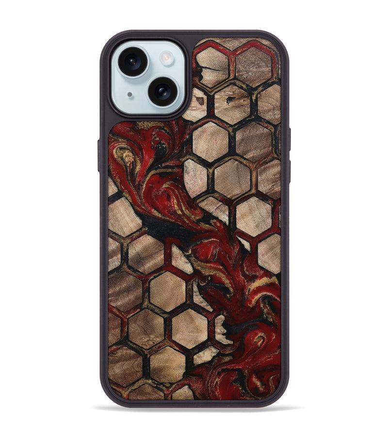 iPhone 15 Plus Wood Phone Case - Alida (Pattern, 802421)