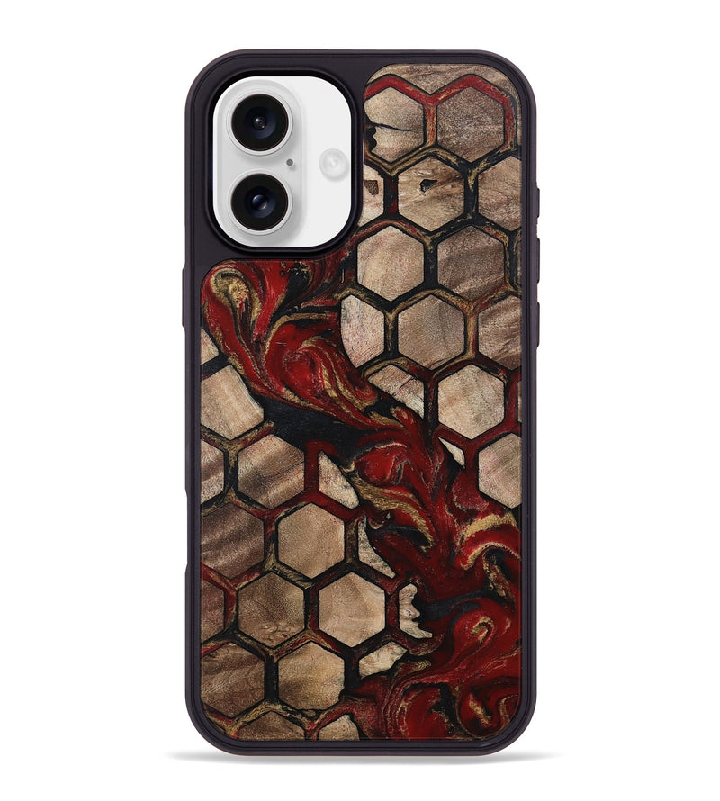 iPhone 16 Plus Wood Phone Case - Alida (Pattern, 802421)