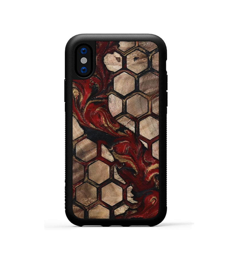 iPhone Xs Wood Phone Case - Alida (Pattern, 802421)