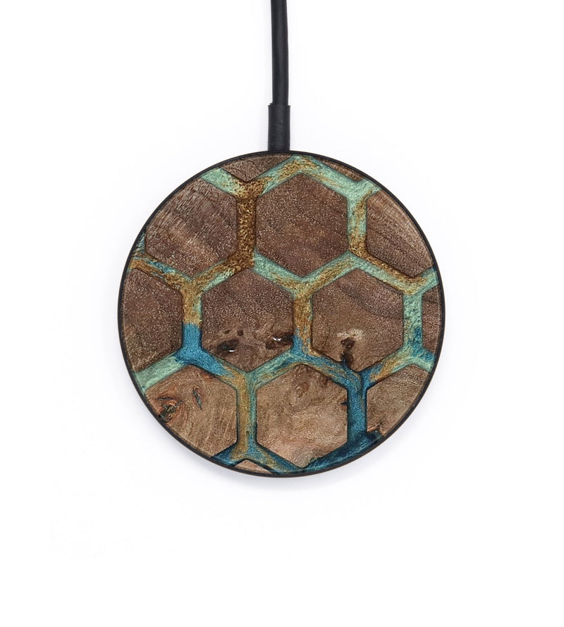 Circle Wood Wireless Charger - Artemis (Pattern, 802422)