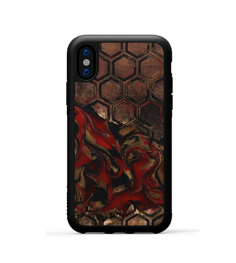 iPhone Xs Wood Phone Case - Mahlon (Pattern, 802423)