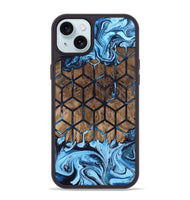 iPhone 15 Plus Wood Phone Case - Earline (Pattern, 802424)